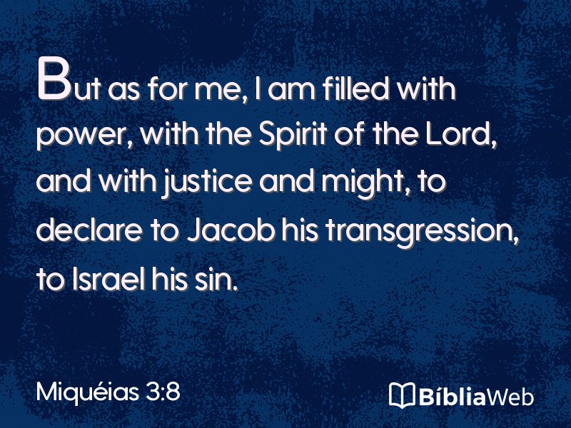 Miquéias 3:8 em imagem para compartilhar