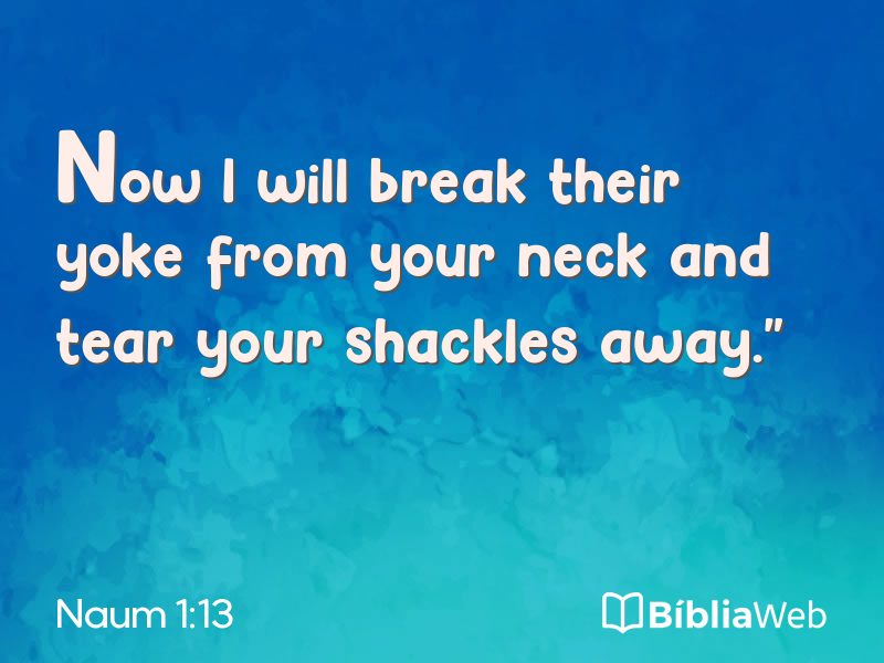 Naum 1:13 em imagem para compartilhar