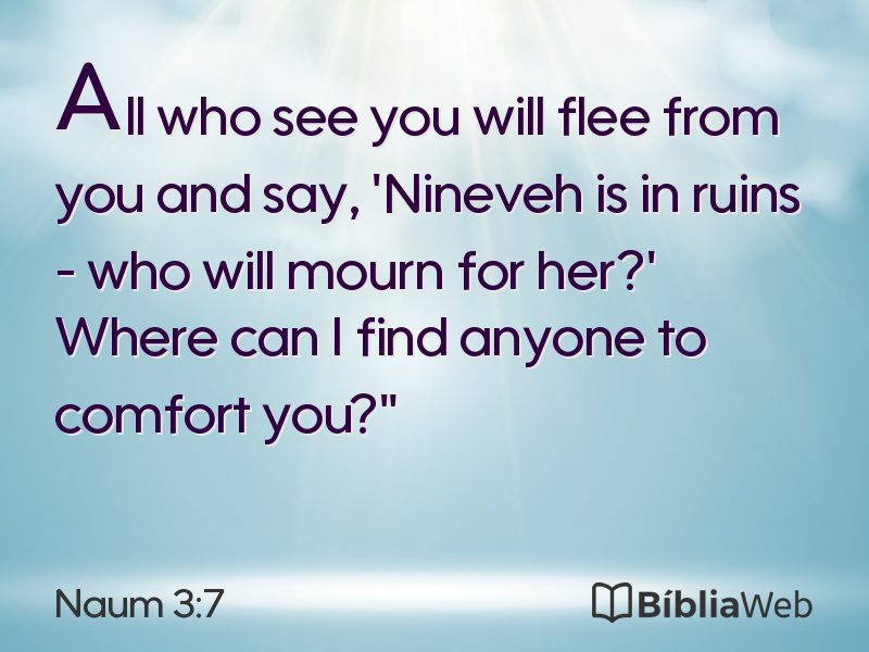 Naum 3:7 em imagem para compartilhar