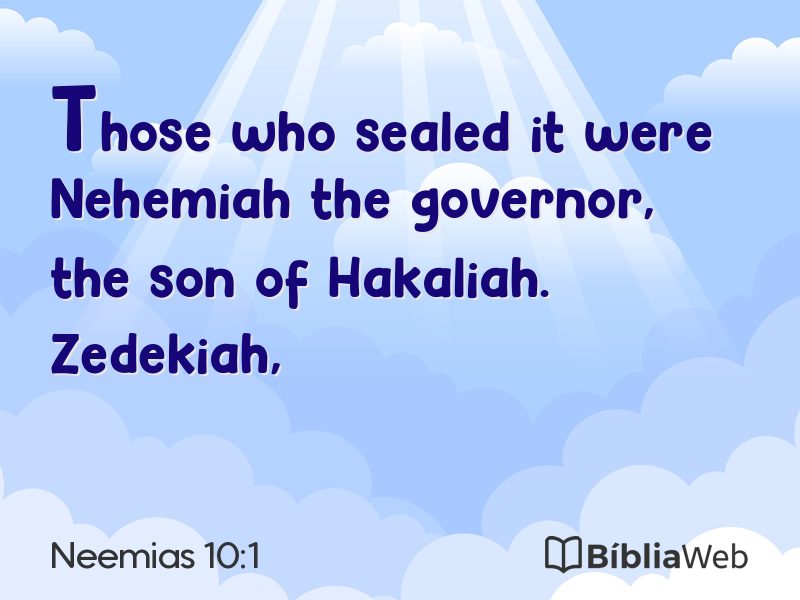 Neemias 10:1 em imagem para compartilhar