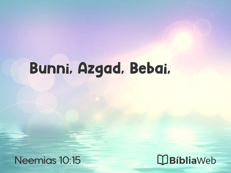 Neemias 10:15 em imagem para compartilhar