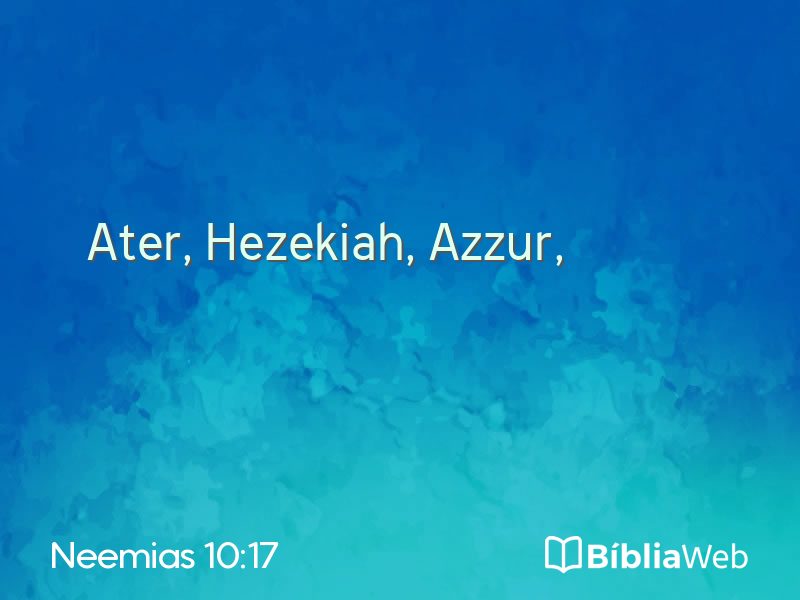 Neemias 10:17 em imagem para compartilhar