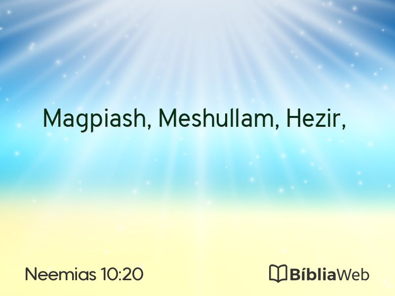 Neemias 10:20 em imagem para compartilhar