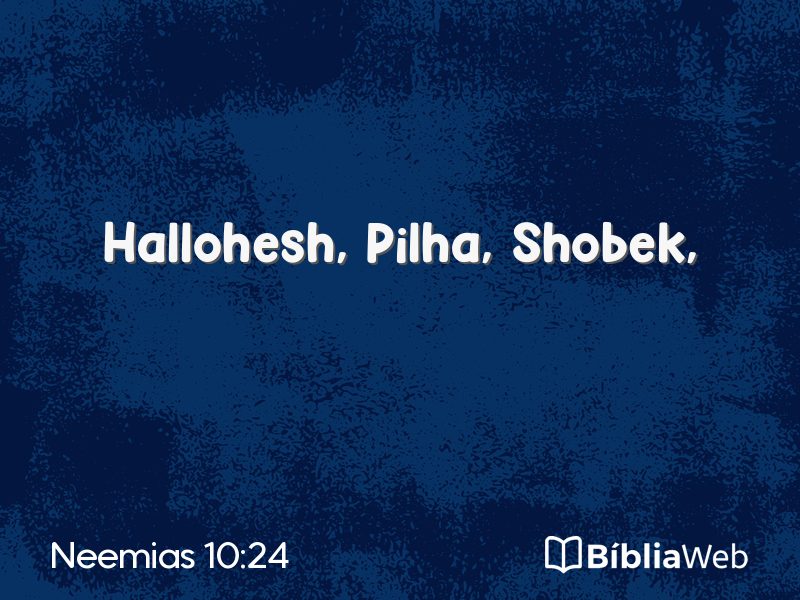 Neemias 10:24 em imagem para compartilhar