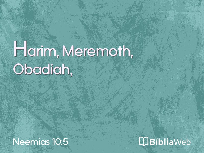 Neemias 10:5 em imagem para compartilhar