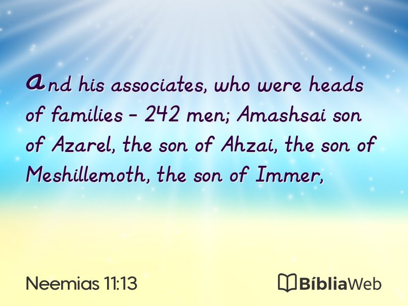 Neemias 11:13 em imagem para compartilhar