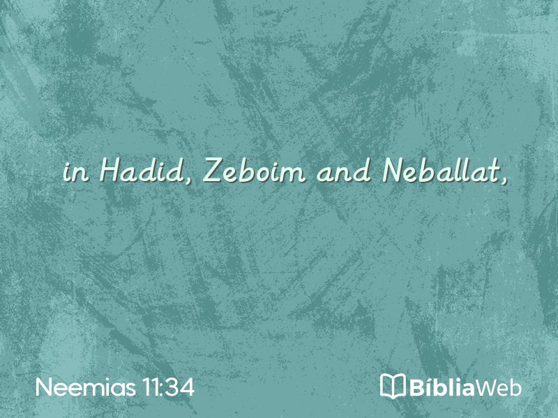 Neemias 11:34 em imagem para compartilhar