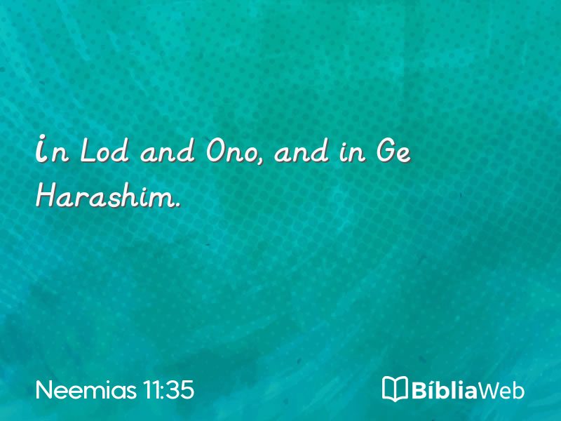 Neemias 11:35 em imagem para compartilhar