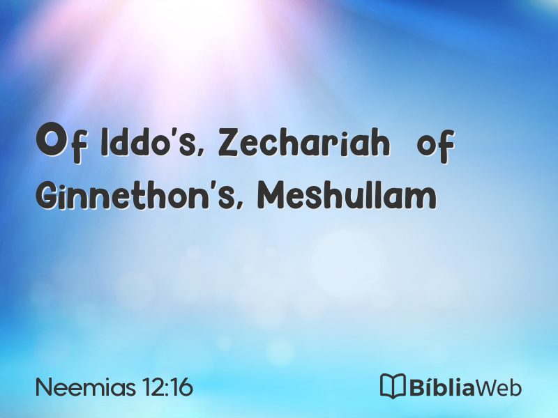 Neemias 12:16 em imagem para compartilhar