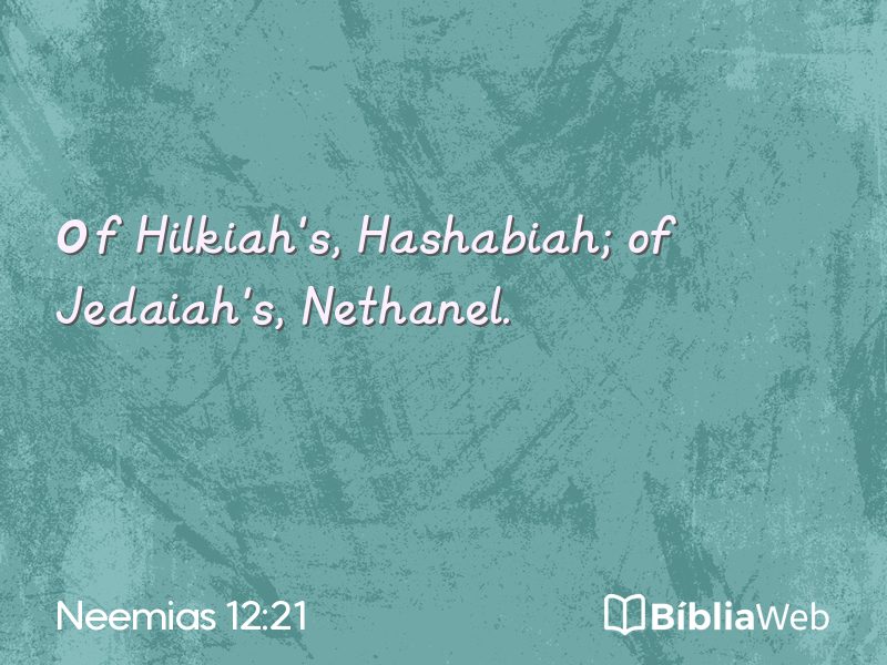 Neemias 12:21 em imagem para compartilhar