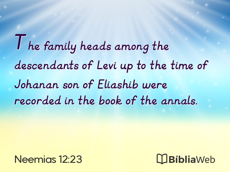Neemias 12:23 em imagem para compartilhar