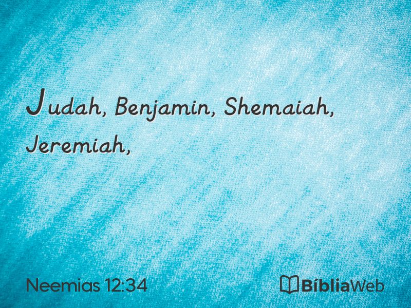 Neemias 12:34 em imagem para compartilhar