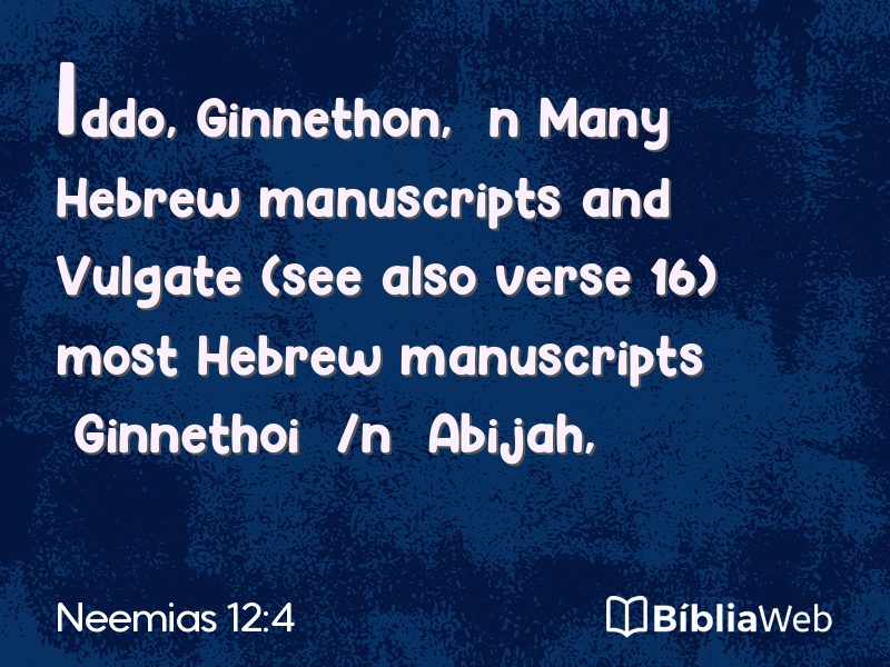 Neemias 12:4 em imagem para compartilhar