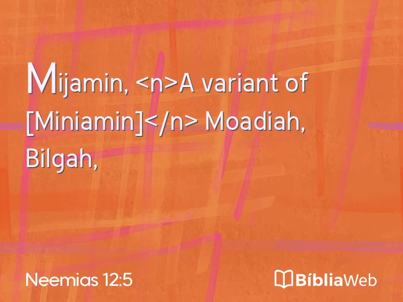 Neemias 12:5 em imagem para compartilhar