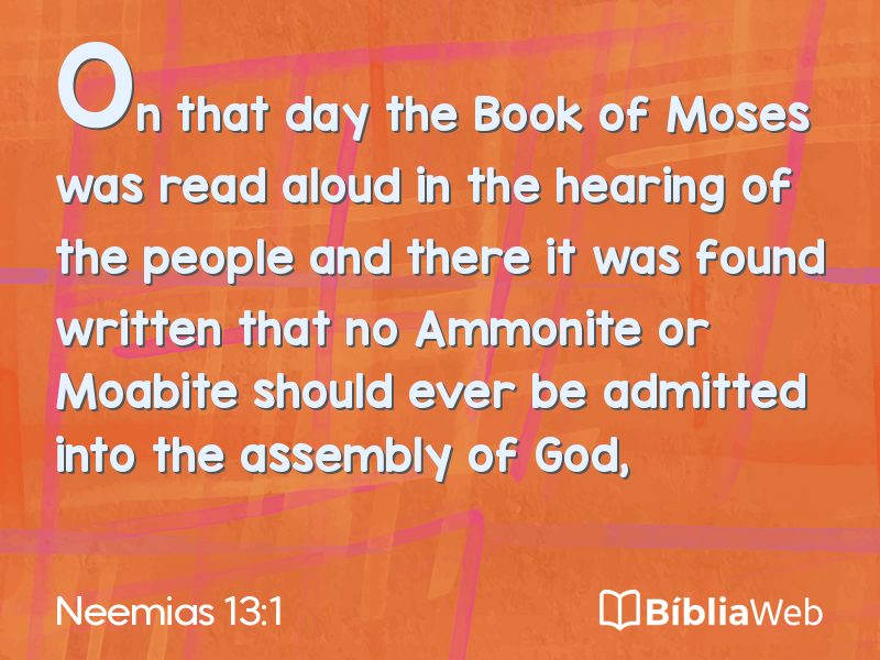 Neemias 13:1 em imagem para compartilhar
