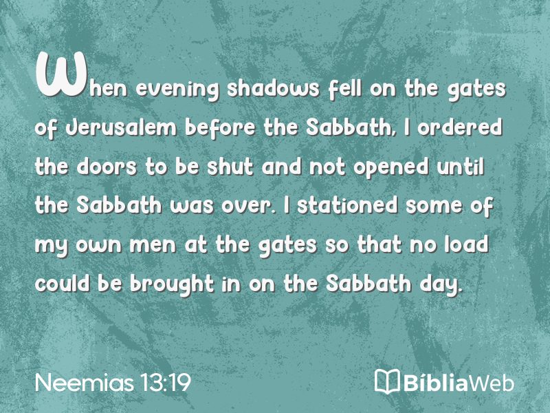 Neemias 13:19 em imagem para compartilhar