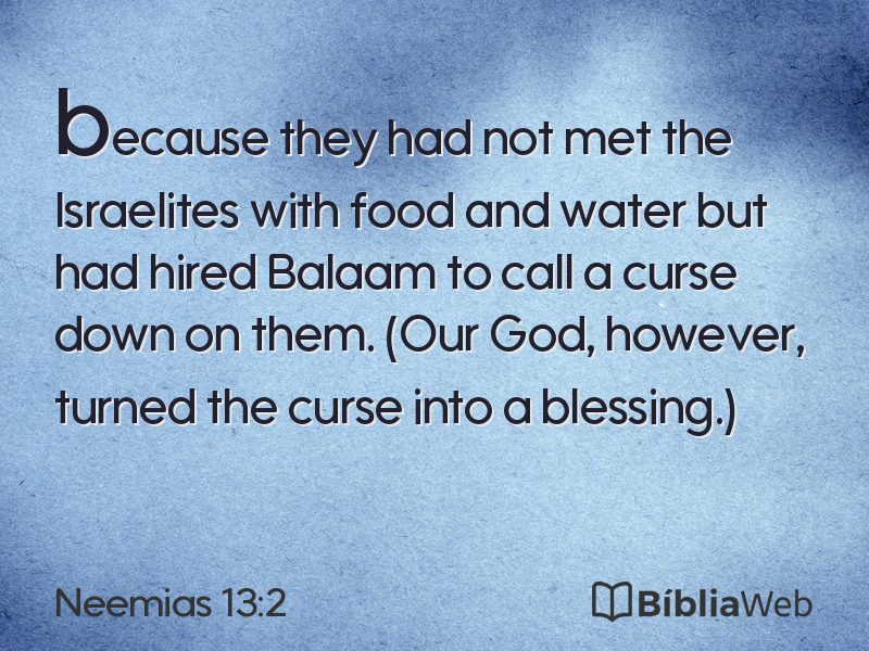 Neemias 13:2 em imagem para compartilhar