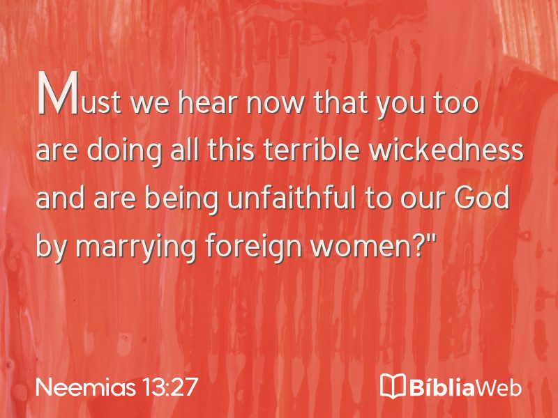 Neemias 13:27 em imagem para compartilhar