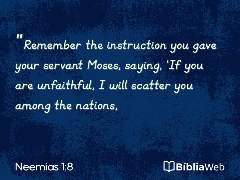 Neemias 1:8 em imagem para compartilhar