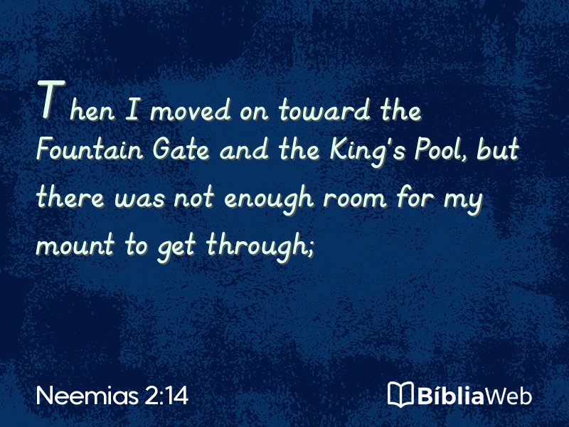 Neemias 2:14 em imagem para compartilhar