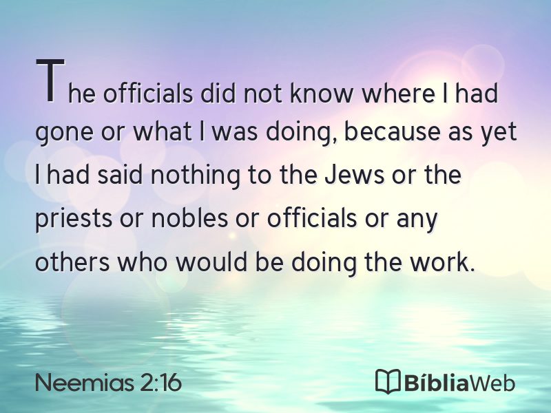 Neemias 2:16 em imagem para compartilhar