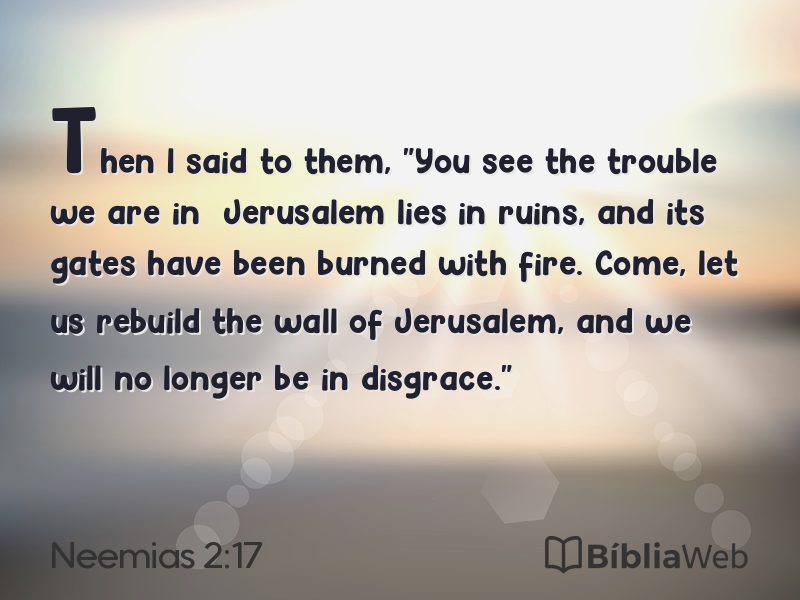Neemias 2:17 em imagem para compartilhar