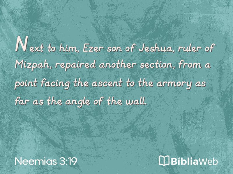 Neemias 3:19 em imagem para compartilhar