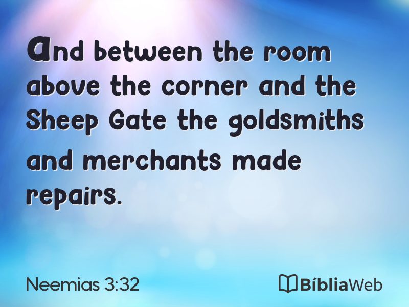Neemias 3:32 em imagem para compartilhar