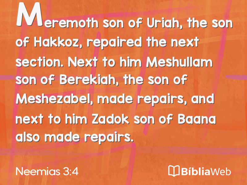 Neemias 3:4 em imagem para compartilhar