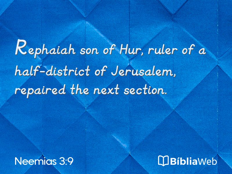 Neemias 3:9 em imagem para compartilhar