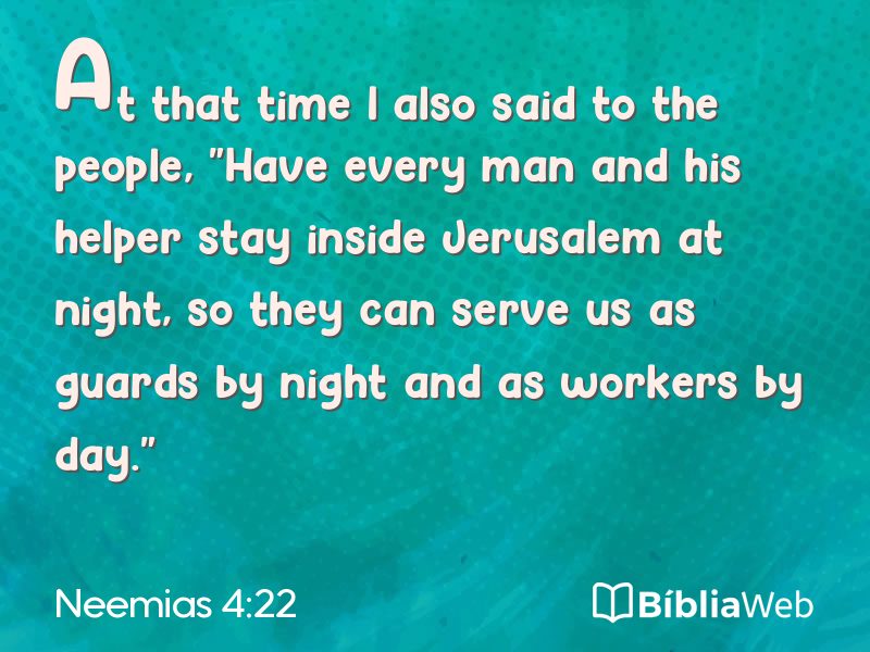 Neemias 4:22 em imagem para compartilhar