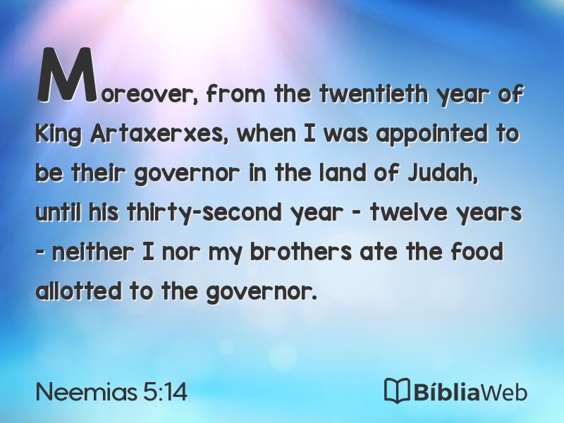 Neemias 5:14 em imagem para compartilhar