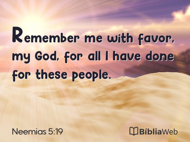 Neemias 5:19 em imagem para compartilhar