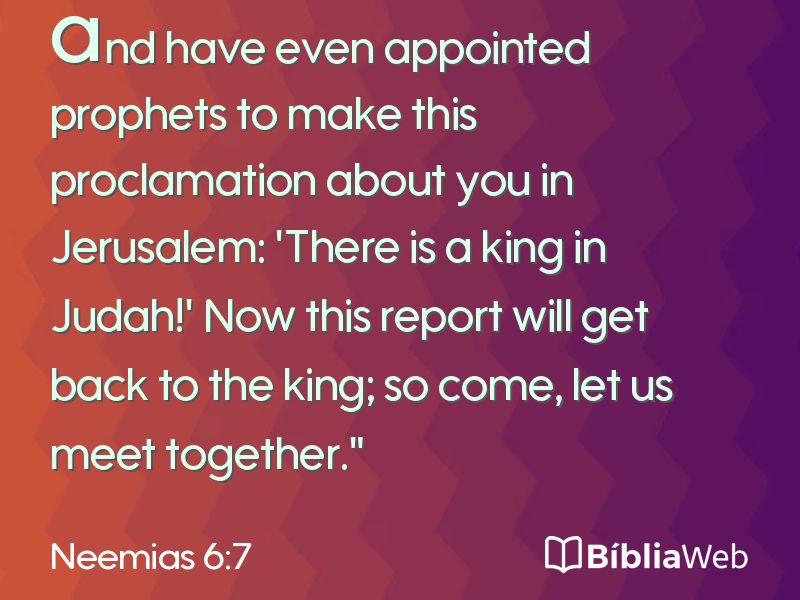 Neemias 6:7 em imagem para compartilhar