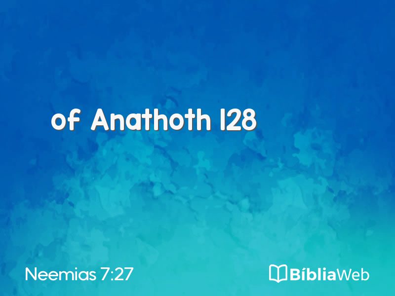 Neemias 7:27 em imagem para compartilhar