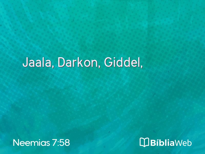 Neemias 7:58 em imagem para compartilhar