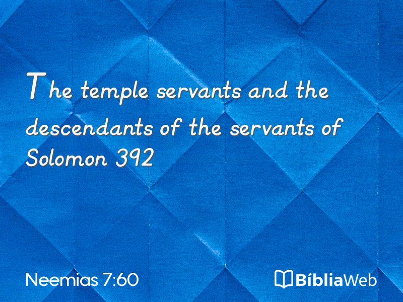Neemias 7:60 em imagem para compartilhar