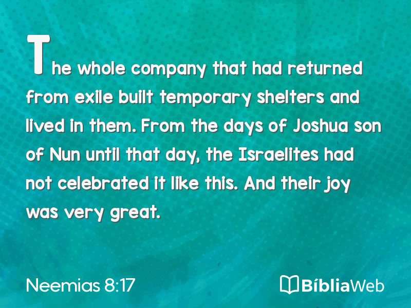 Neemias 8:17 em imagem para compartilhar