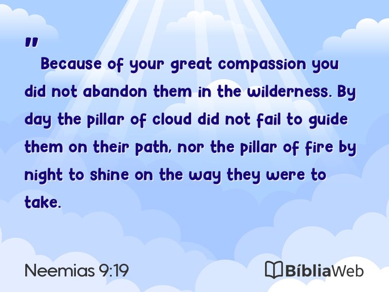 Neemias 9:19 em imagem para compartilhar