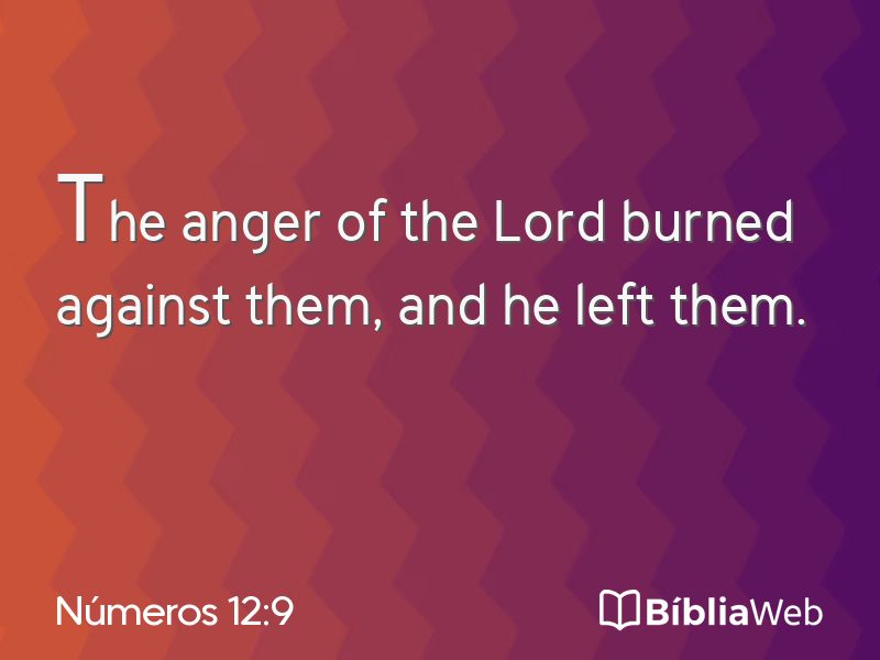 Números 12:9 em imagem para compartilhar