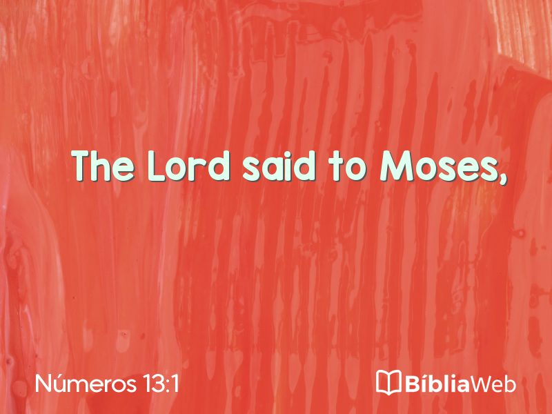 Números 13:1 em imagem para compartilhar
