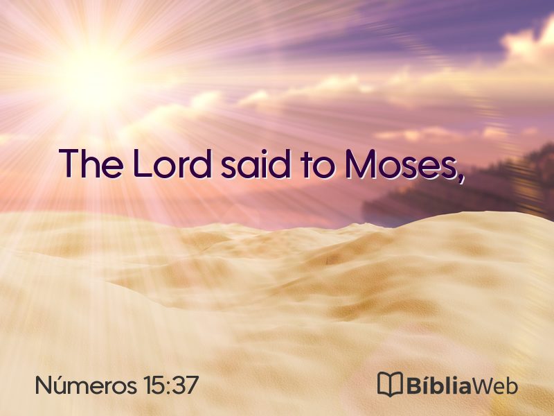 Números 15:37 em imagem para compartilhar