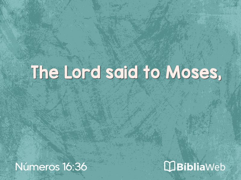 Números 16:36 em imagem para compartilhar