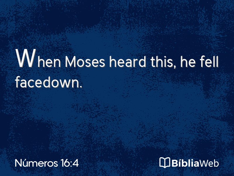 Números 16:4 em imagem para compartilhar