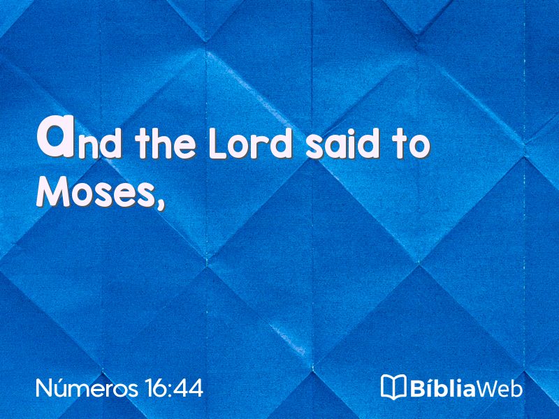 Números 16:44 em imagem para compartilhar