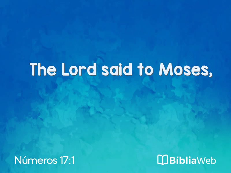 Números 17:1 em imagem para compartilhar