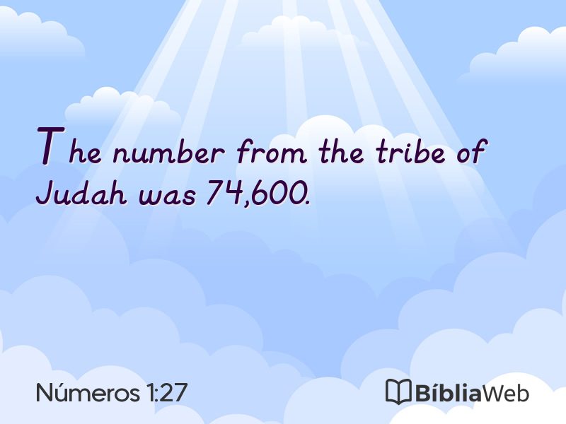 Números 1:27 em imagem para compartilhar
