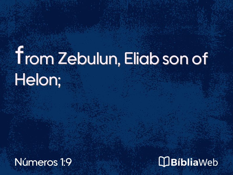 Números 1:9 em imagem para compartilhar
