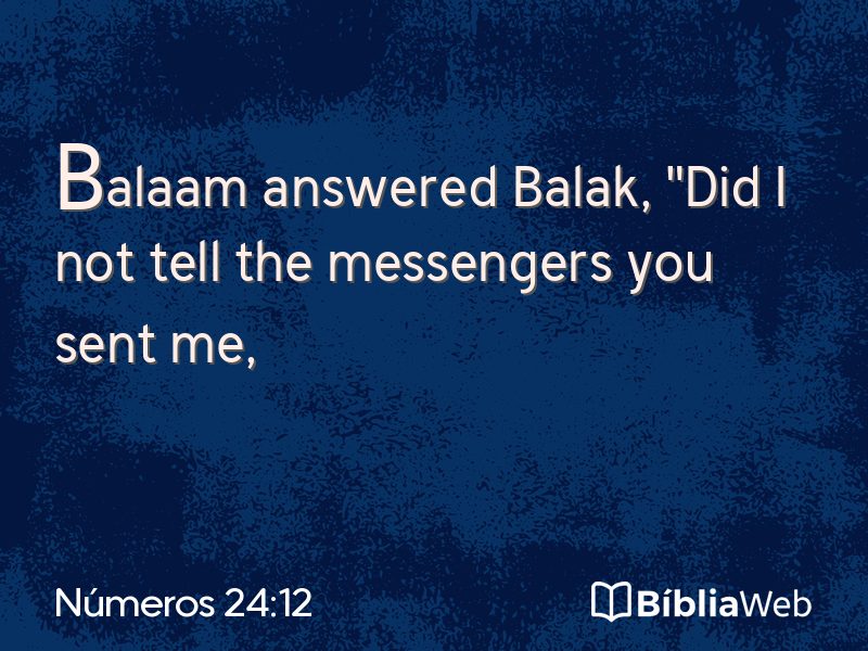 Números 24:12 em imagem para compartilhar