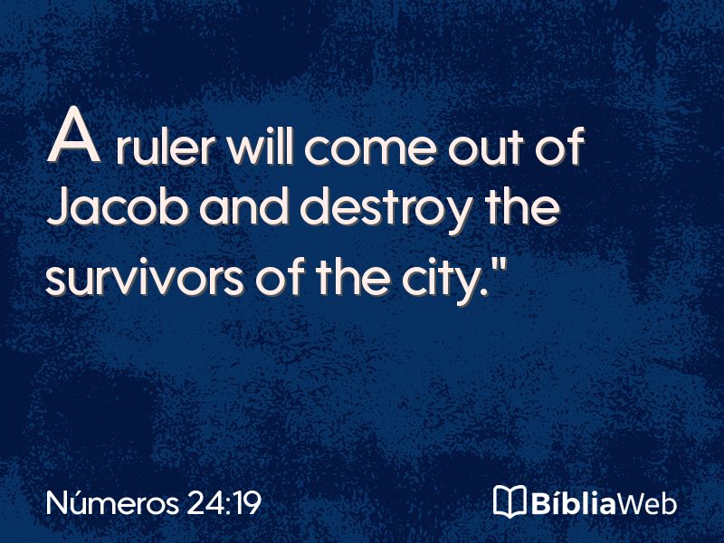 Números 24:19 em imagem para compartilhar